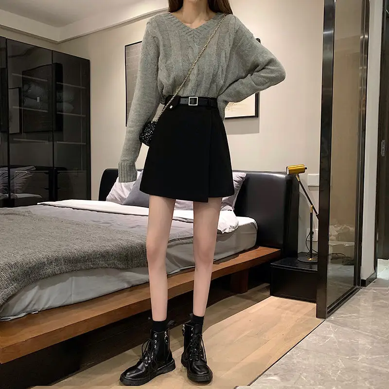 Black High Waist Slimming Skirt for Women — feature 22