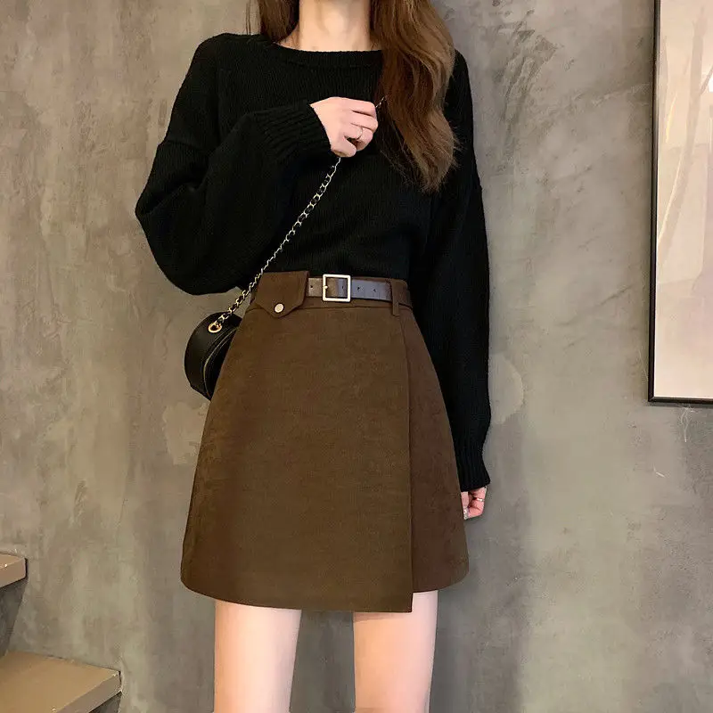 Black High Waist Slimming Skirt for Women — feature 27