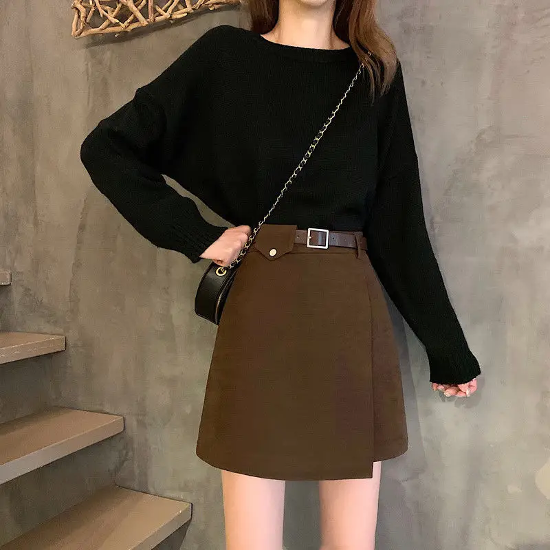 Black High Waist Slimming Skirt for Women — feature 28