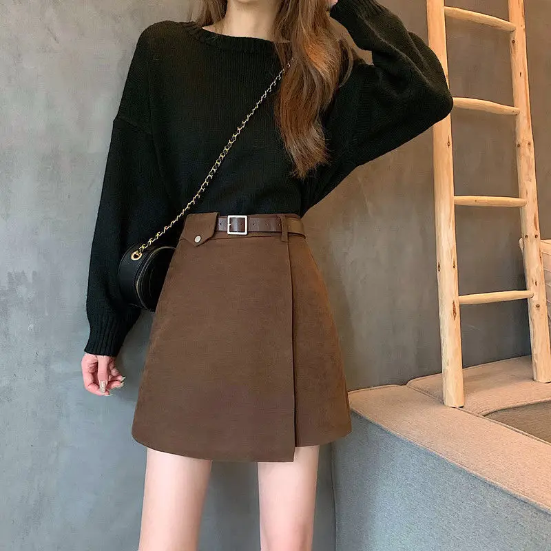 Black High Waist Slimming Skirt for Women — feature 29