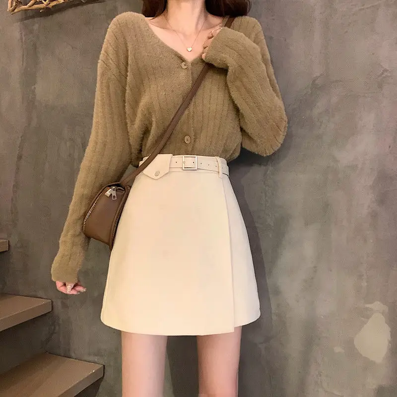 Black High Waist Slimming Skirt for Women — feature 7