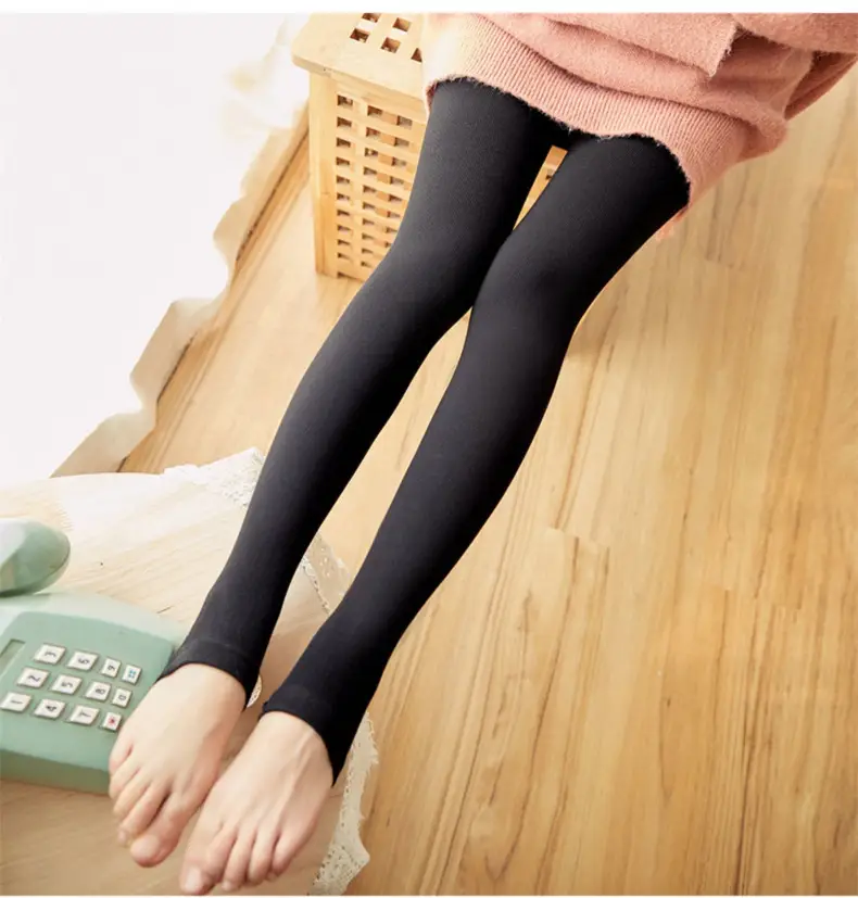 Black Cotton Padded Socks for Women Spring Autumn — feature 14