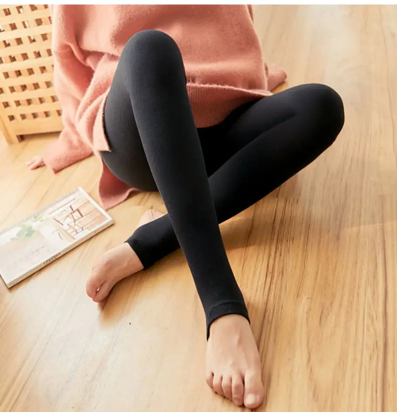 Black Cotton Padded Socks for Women Spring Autumn — feature 15