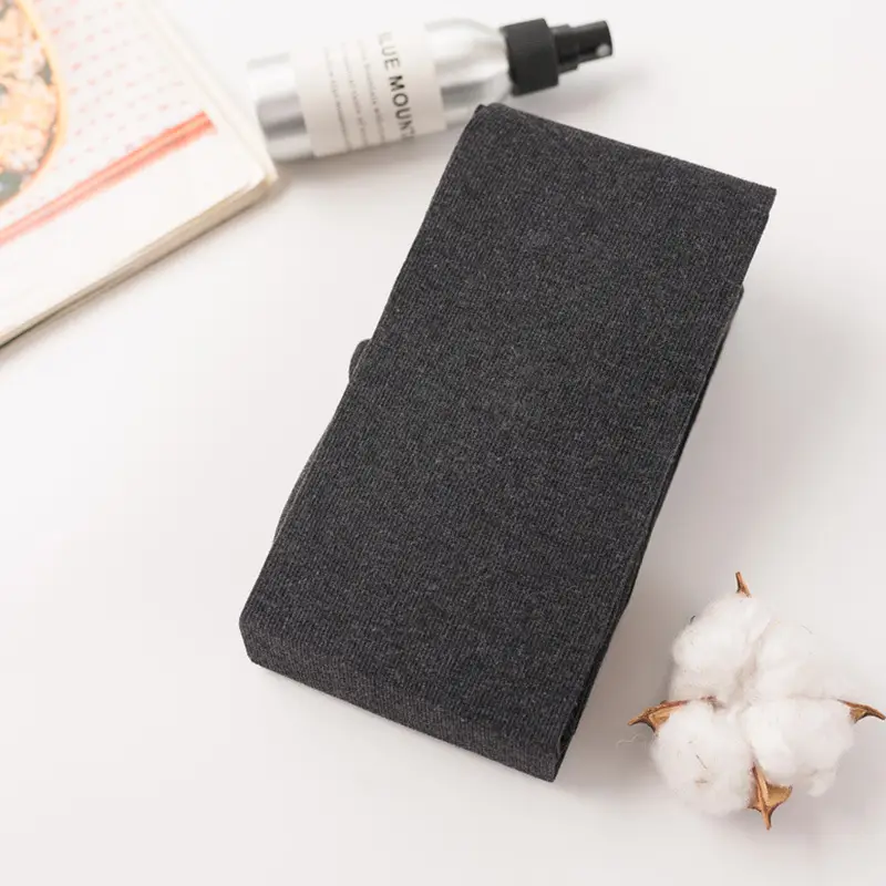 Black Cotton Padded Socks for Women Spring Autumn - Image 2