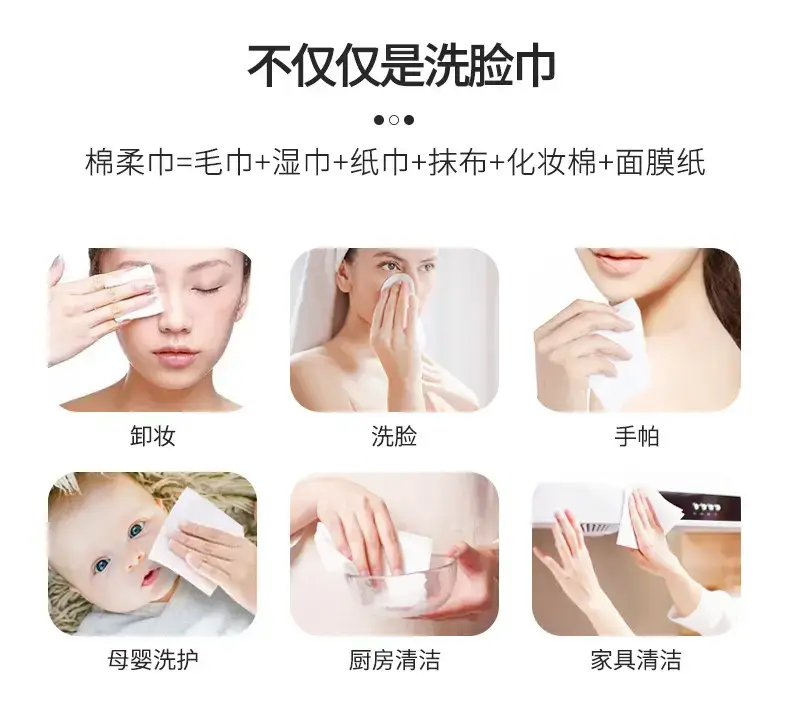Large Roll Facial Cleansing Towel for Skin-Friendly Care — feature 13