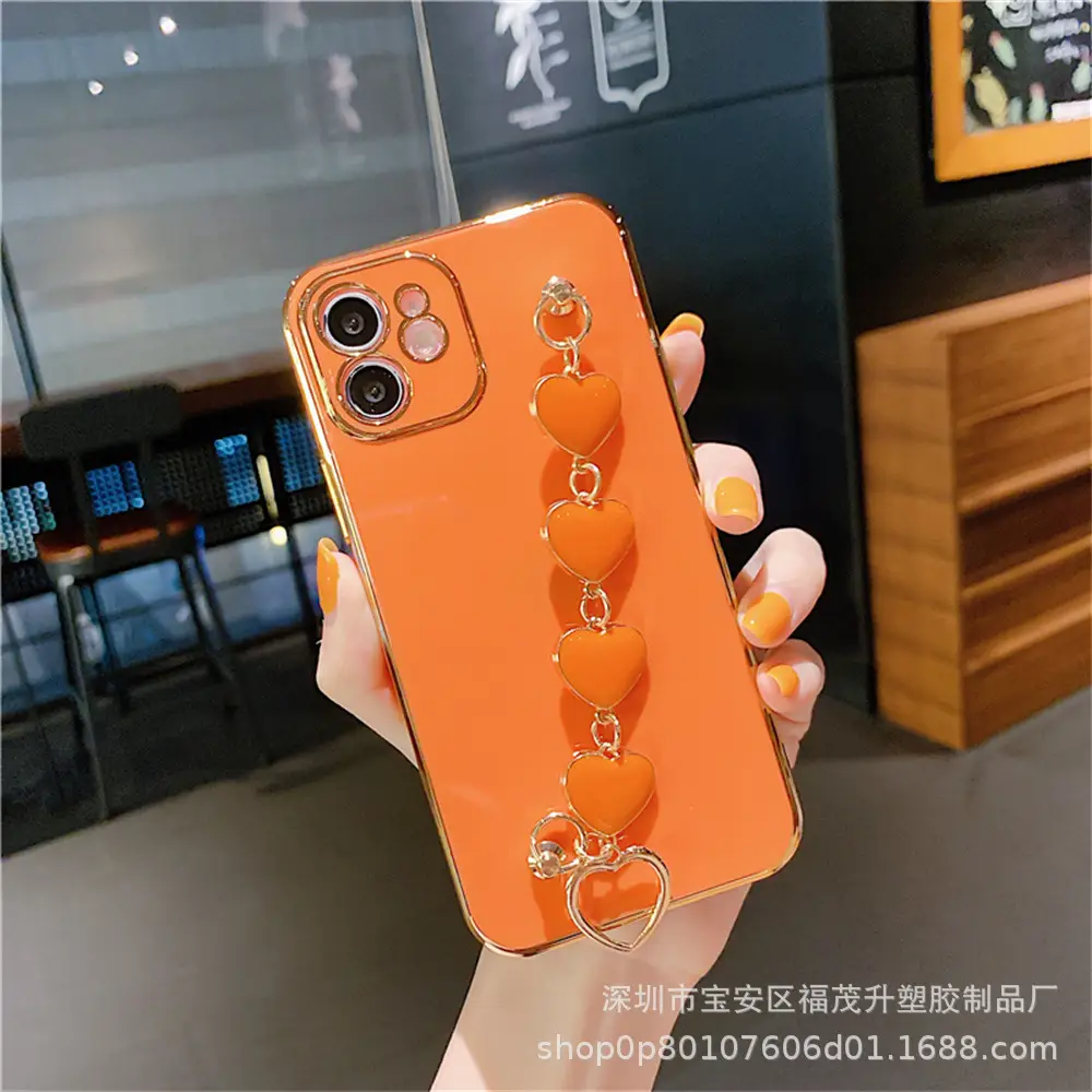 Orange Drop-Resistant Phone Case for Apple 15 Pro Max - Image 2