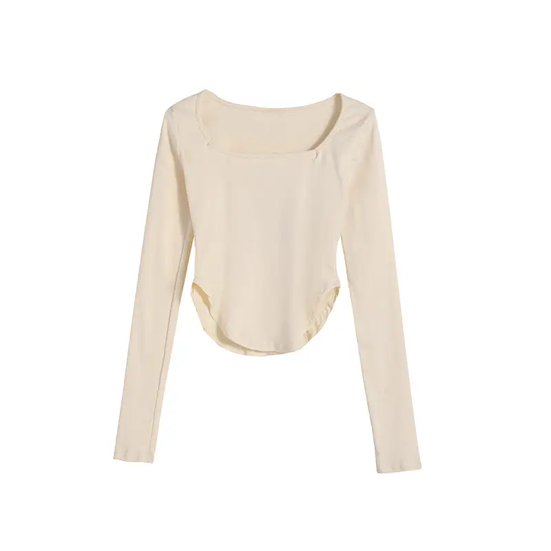 Vintage Irregular Long Sleeve T-Shirt Women 2025 Autumn - Image 7