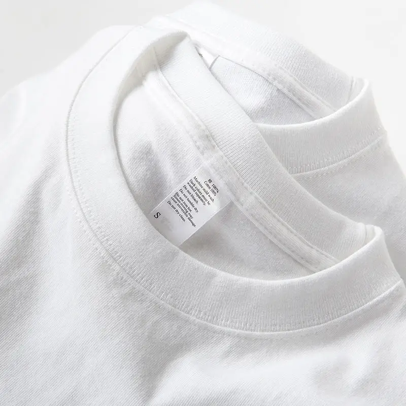White 220g Cotton Crew Neck T-Shirt for Women - Image 5