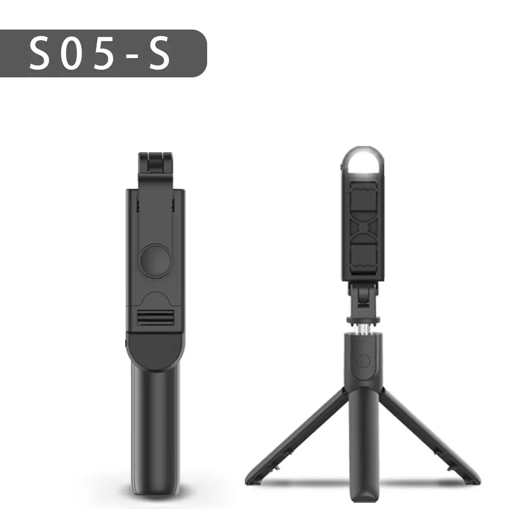 Bluetooth Selfie Stick 1m All-in-One Tripod with Fill Light - Image 5