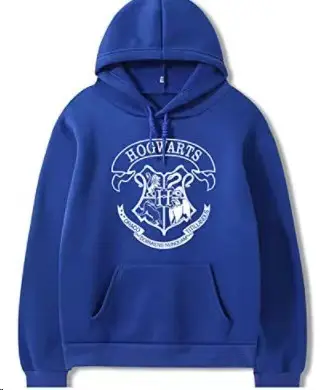 Women Blue Hoodie with 3D Galaxy Print Winter