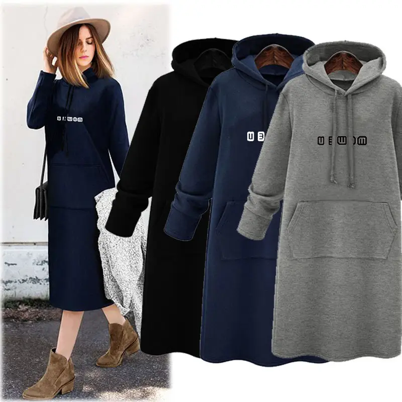 Women's Grey Hooded Hoodie Large Medium Winter Wear — feature 3