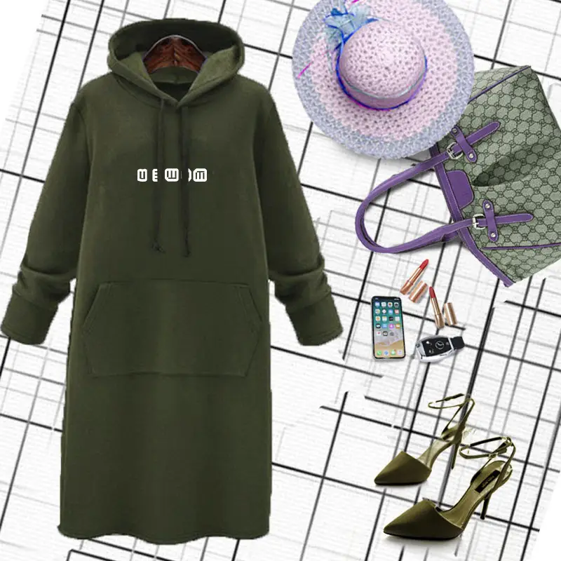 Women's Grey Hooded Hoodie Large Medium Winter Wear - Image 6