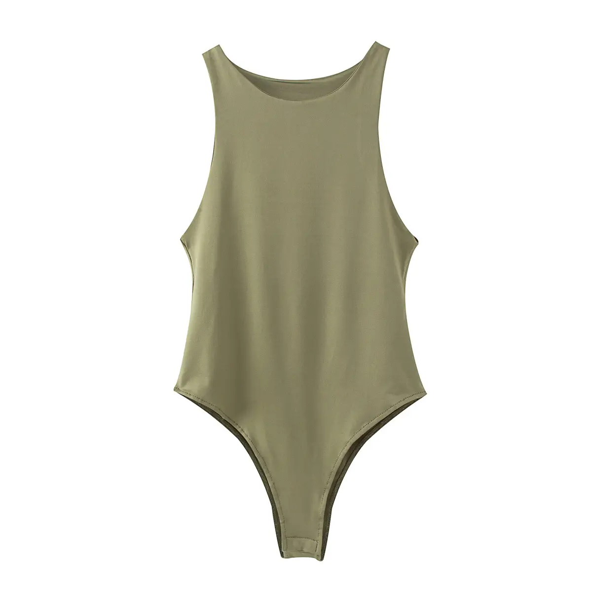 2021 Solid Color Slim Sleeveless Jumpsuit for Women - Image 3