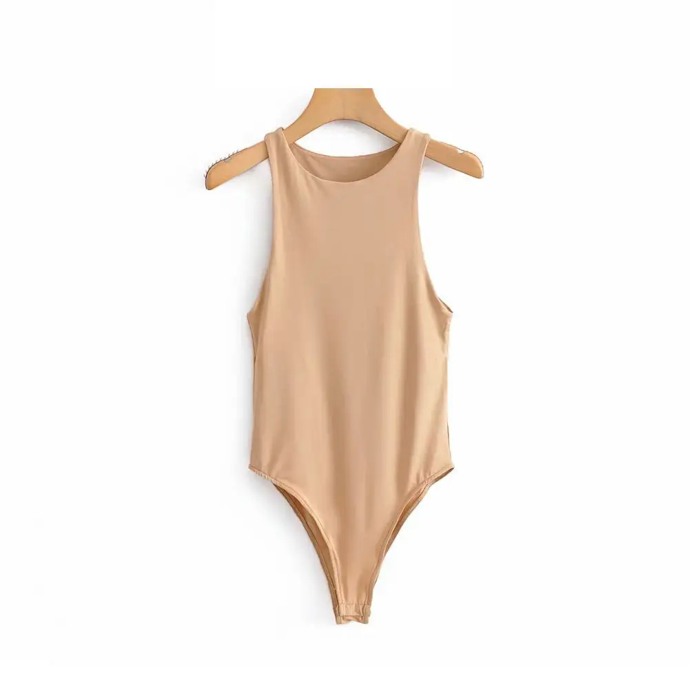 2021 Solid Color Slim Sleeveless Jumpsuit for Women - Image 4