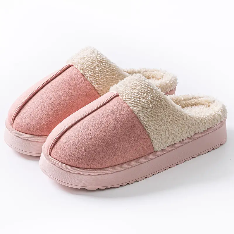 Cotton slippers wholesale autumn and winter thickened indoor home non-slip warm shit feeling home home confinement slippers for women