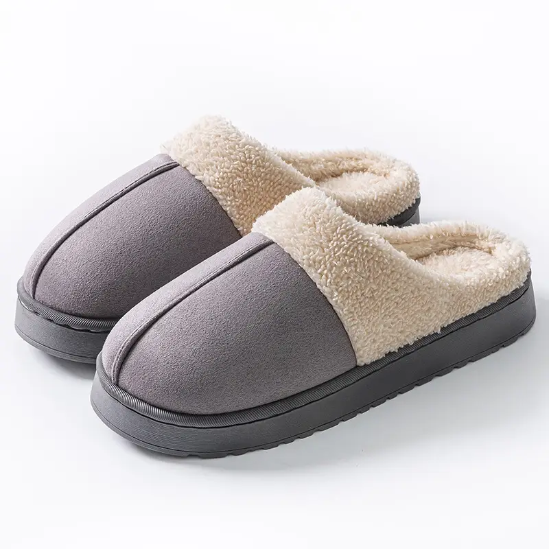 Cotton slippers wholesale autumn and winter thickened indoor home non-slip warm shit feeling home home confinement slippers for women