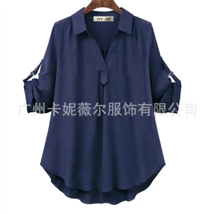 Women Button Front Shirt Large Medium Gray - Image 3