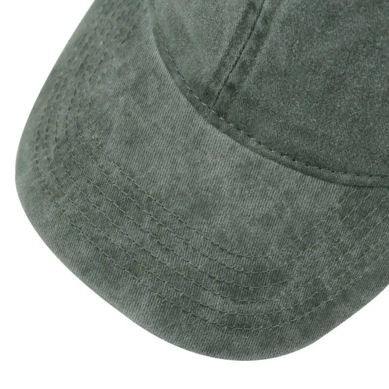 Soft Washed Peaked Cap for Men Women Tan