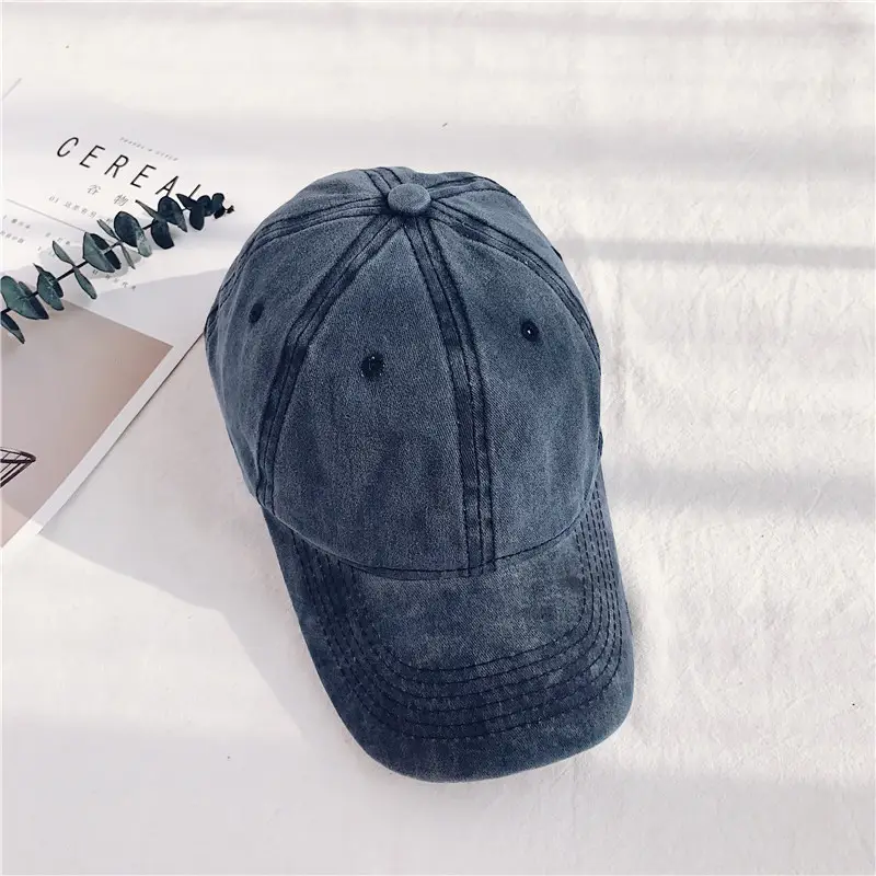 Soft Washed Peaked Cap for Men Women Tan