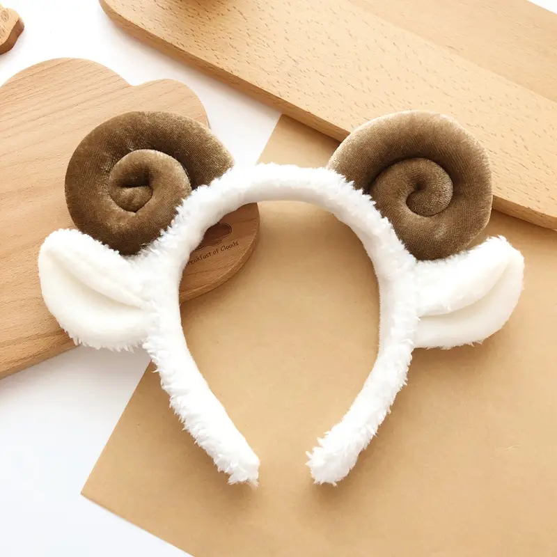 Cute Bear Plush Hairband with Flower Headband - Image 35