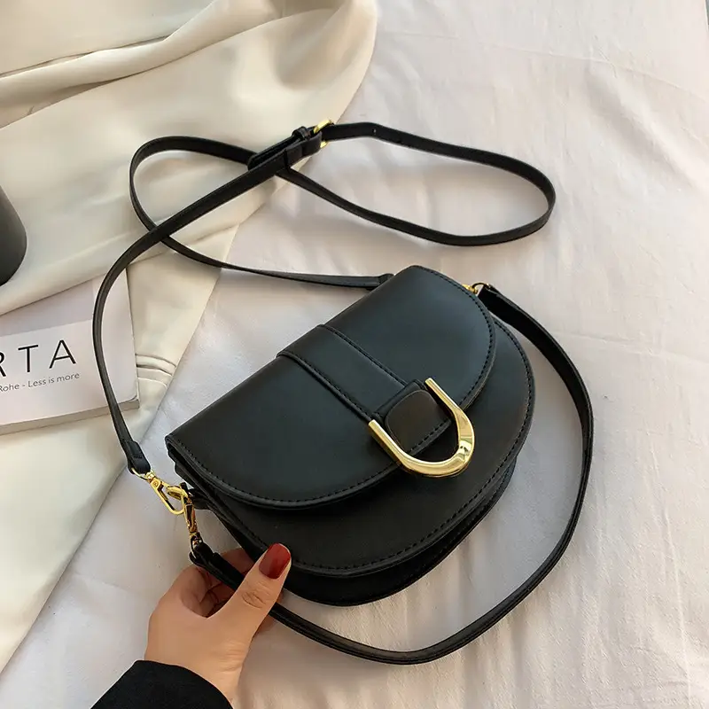 Women's Crossbody Bag White Leather 2021 New Style