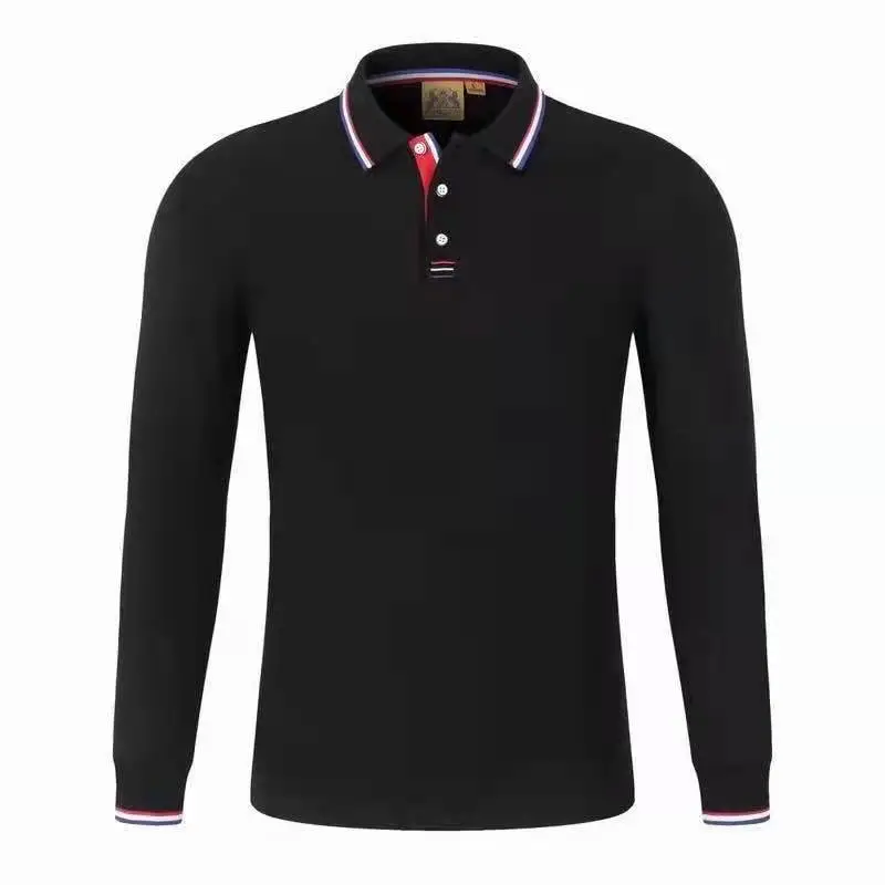 Blue Long Sleeve Polo Shirt for Office Staff