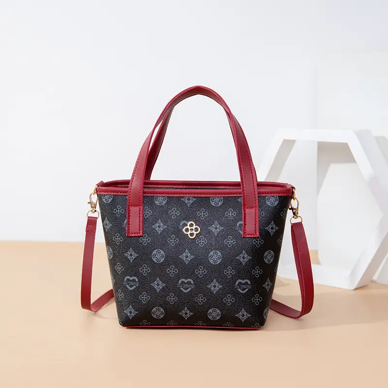 Pink Floral Shoulder Bag for Women Large Capacity - Image 5