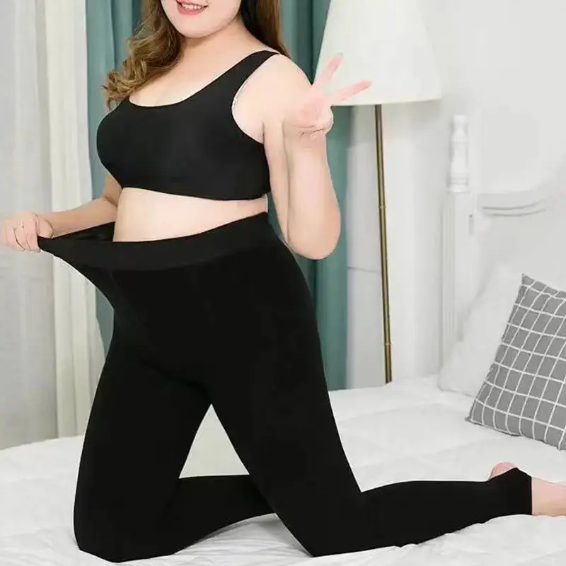 Winter Velvet Padded Warm Pants 200kg Plus Size - Image 10