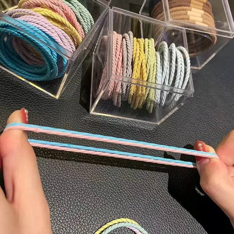 Korean Style Elastic Rubber Band for Women Hair Cover Ring