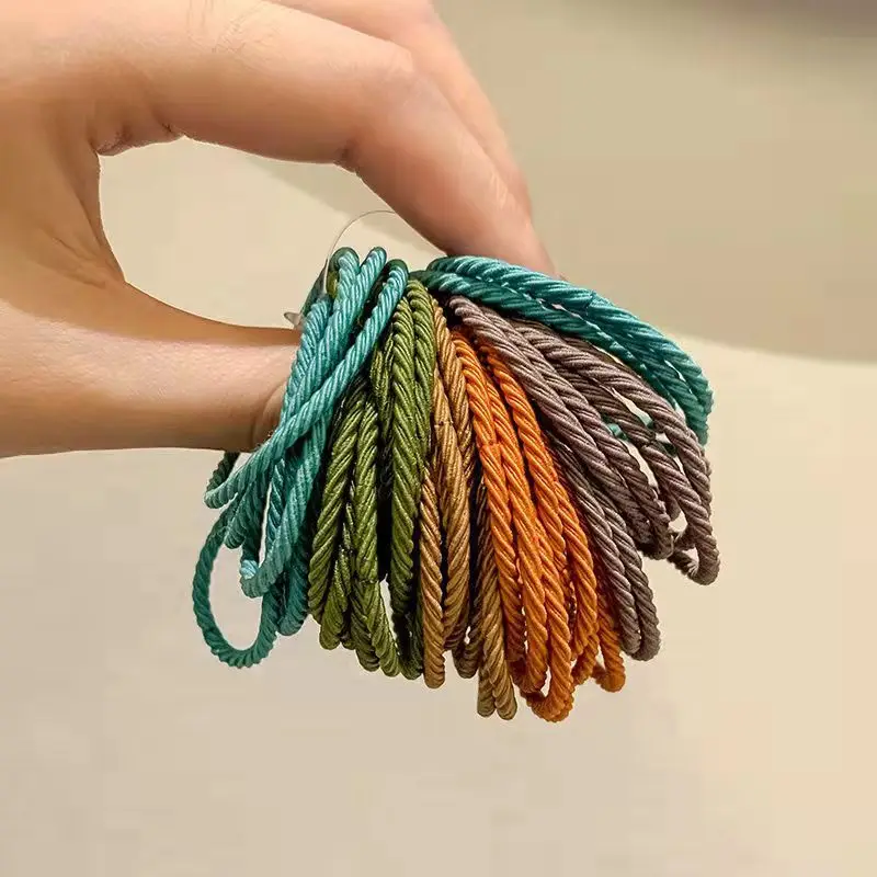 Korean Style Elastic Rubber Band for Women Hair Cover Ring