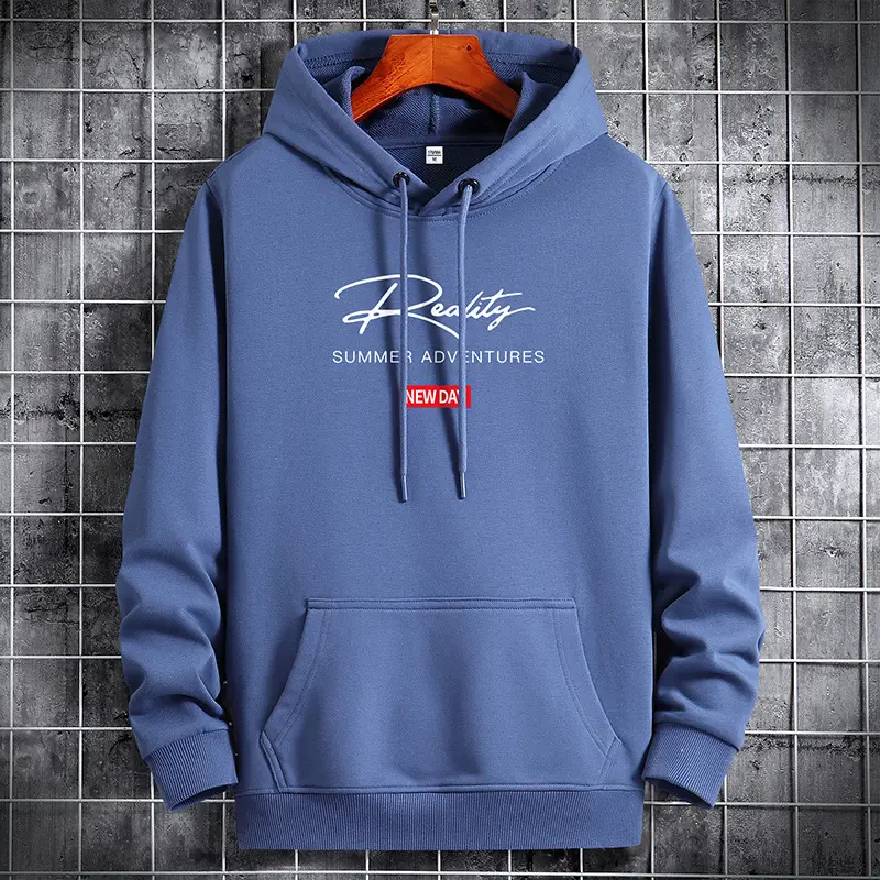 Men's White Printed Hoodie Summer Appeal 2021 - Image 6