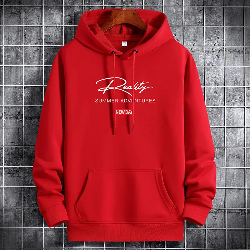 Men's White Printed Hoodie Summer Appeal 2021 - Image 7