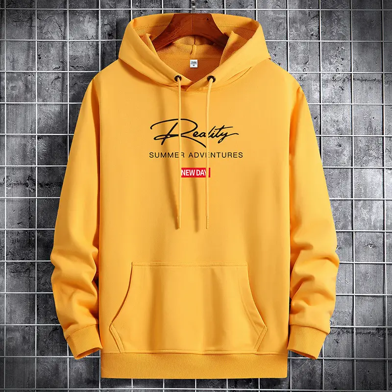 Men's White Printed Hoodie Summer Appeal 2021 - Image 8