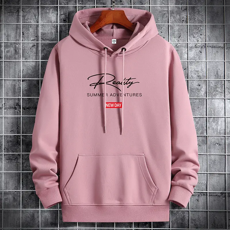 Men's White Printed Hoodie Summer Appeal 2021 - Image 9