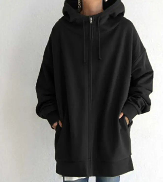 2022 Velvet Hoodie Plus Size Maroon - Image 3