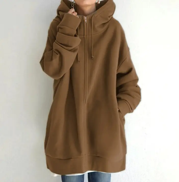 2022 Velvet Hoodie Plus Size Maroon - Image 5