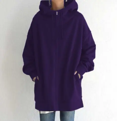 2022 Velvet Hoodie Plus Size Maroon - Image 8