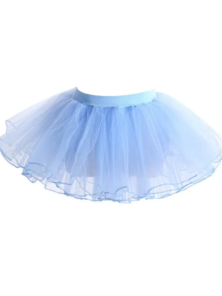 White Net Tulle Dance Skirt for Girls - Image 8