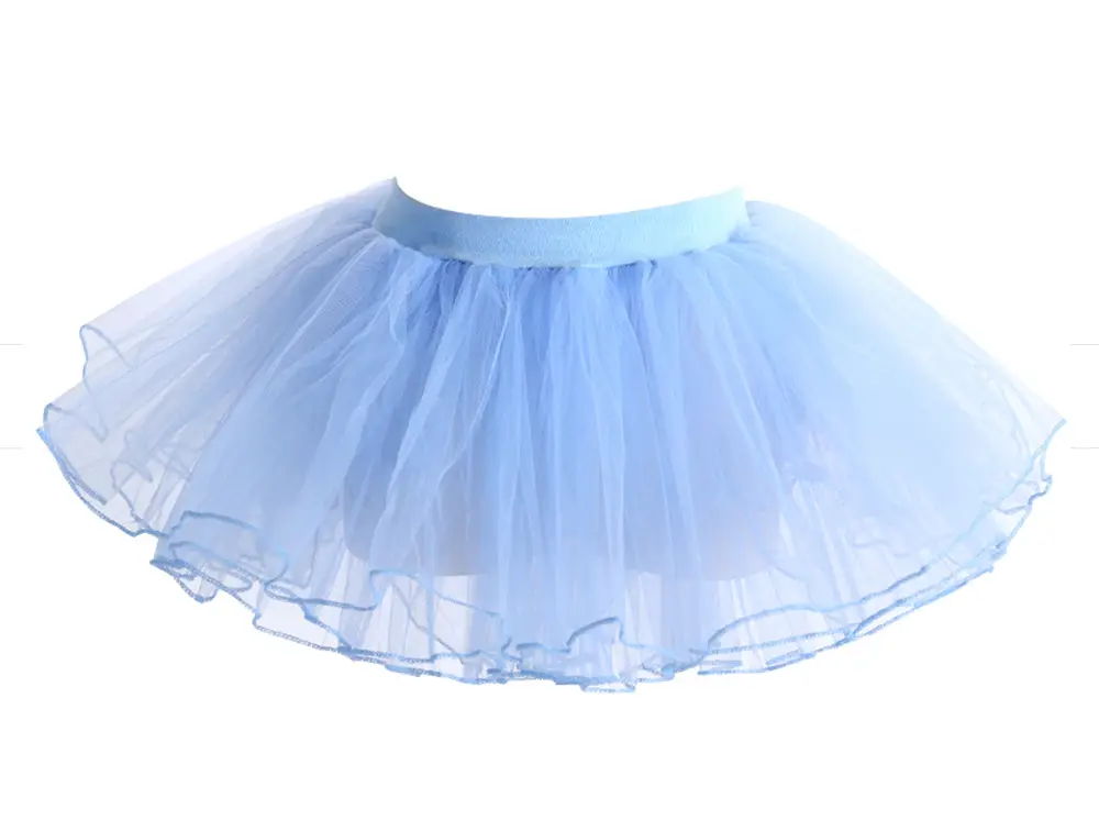 White Net Tulle Dance Skirt for Girls — feature 11