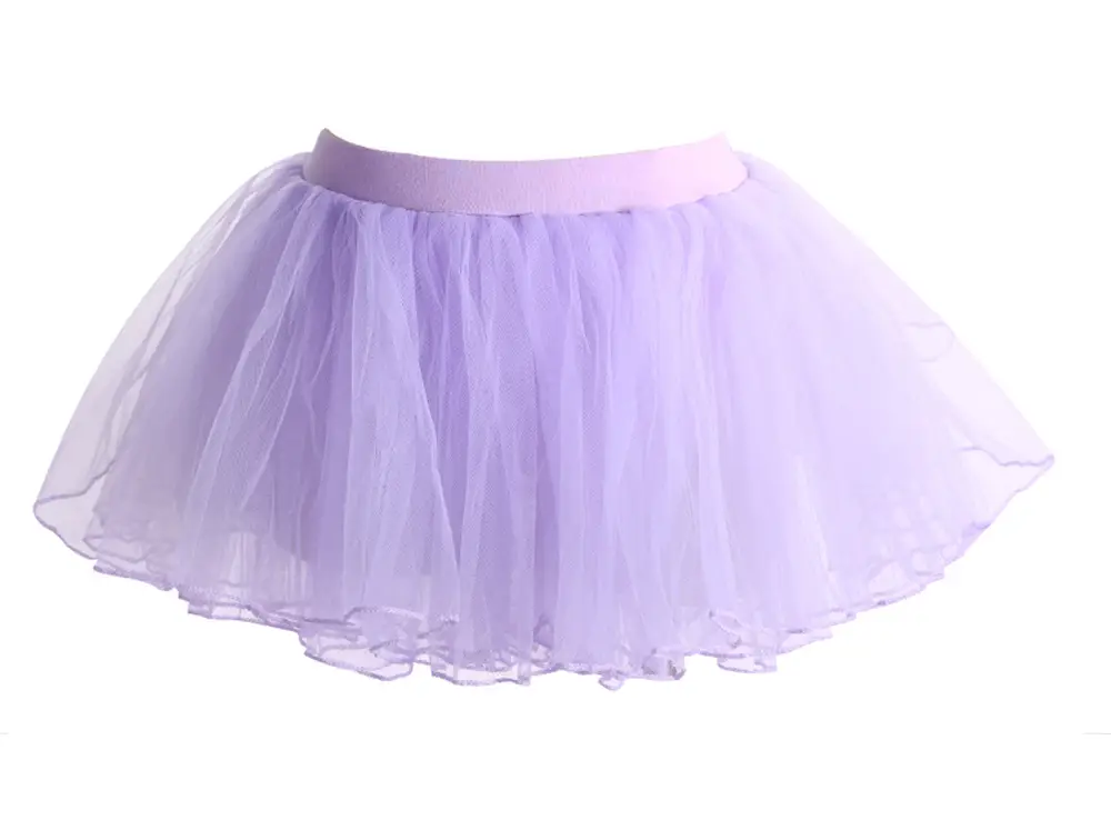 White Net Tulle Dance Skirt for Girls — feature 12