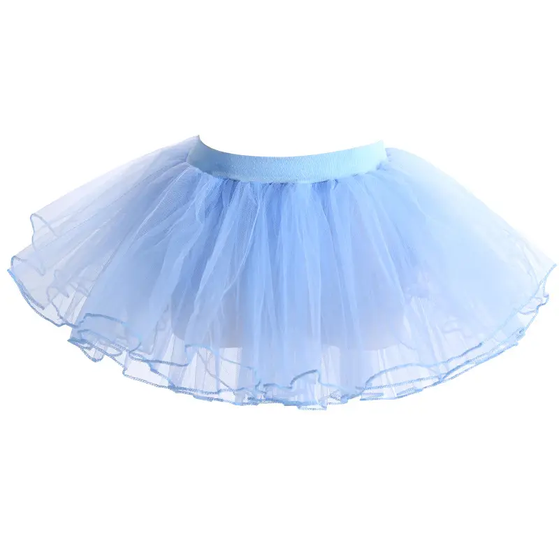 White Net Tulle Dance Skirt for Girls - Image 3