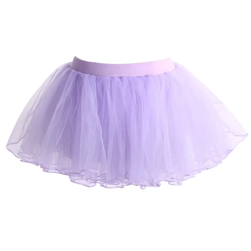 White Net Tulle Dance Skirt for Girls - Image 4