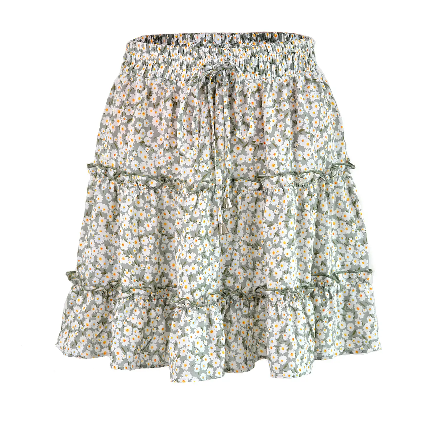 Women's Floral Mesh Hip Skirt High Waist European Style - Image 16