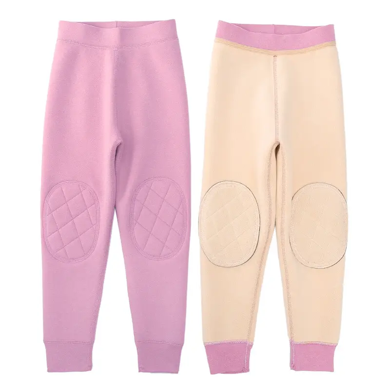 Girls Fleece Warm Pants Pink Velvet Thick Winter - Image 12