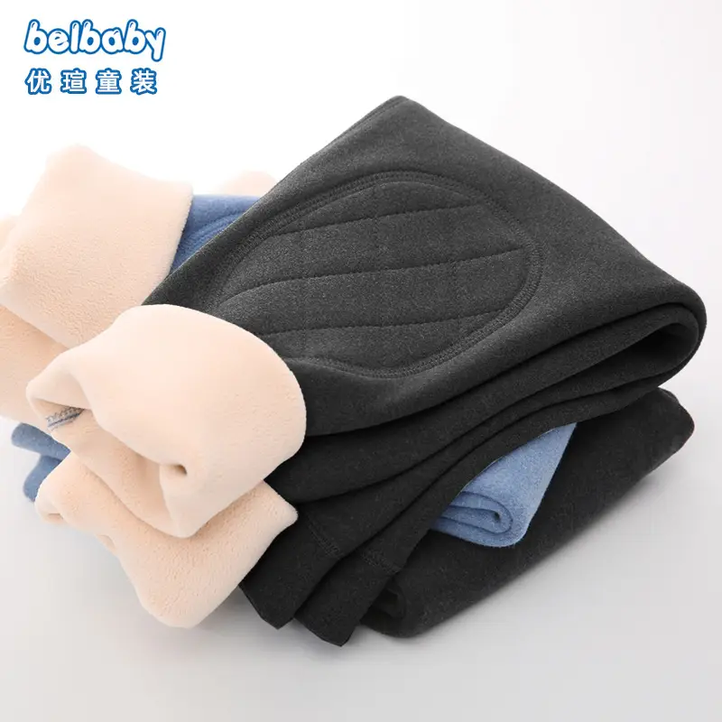 Girls Fleece Warm Pants Pink Velvet Thick Winter - Image 15