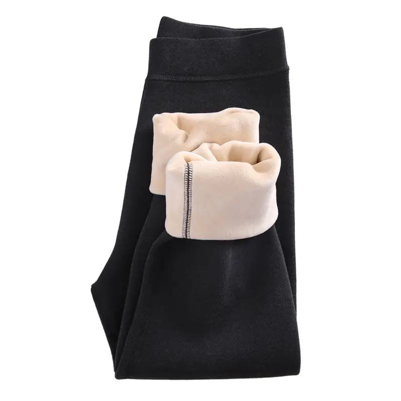 Girls Fleece Warm Pants Pink Velvet Thick Winter - Image 3