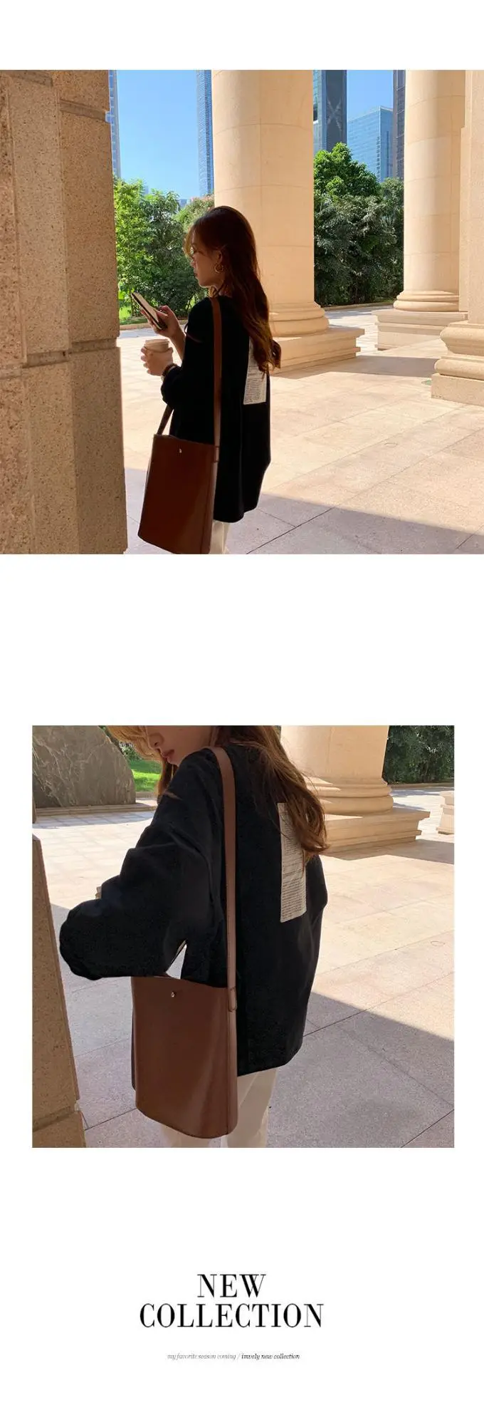 Women Long Sleeve T-Shirt Loose Fit Spring Autumn Chic Top — feature 12