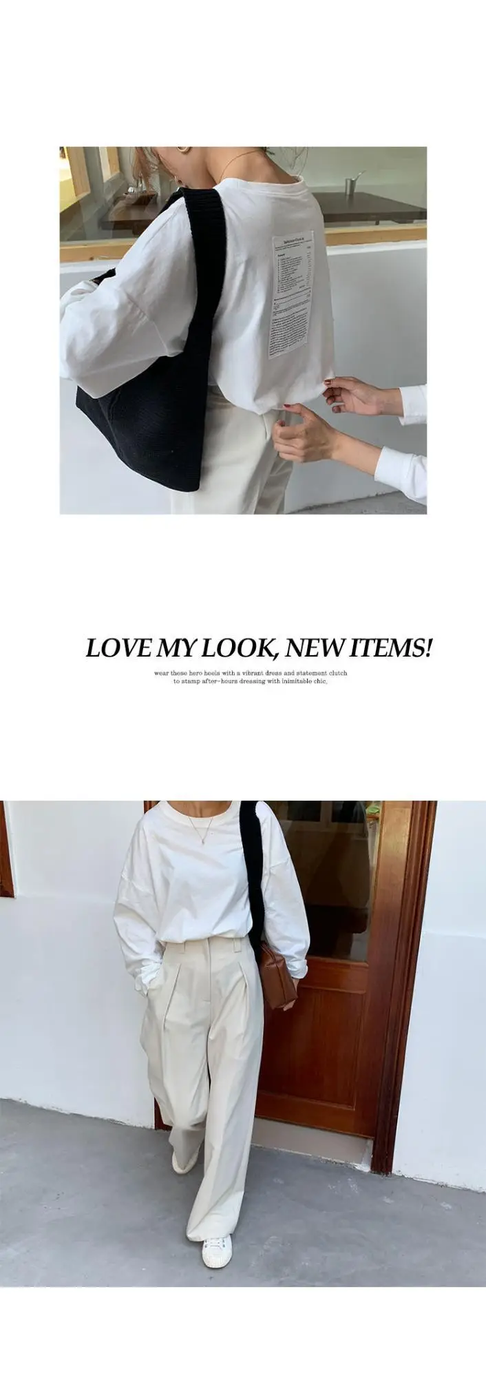 Women Long Sleeve T-Shirt Loose Fit Spring Autumn Chic Top — feature 4