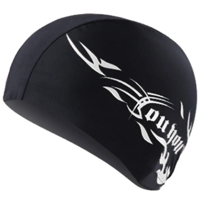 Youyou swimming cap unisex solid color large long hair comfortable head imitation shark skin cloth cap swimming cap wholesale