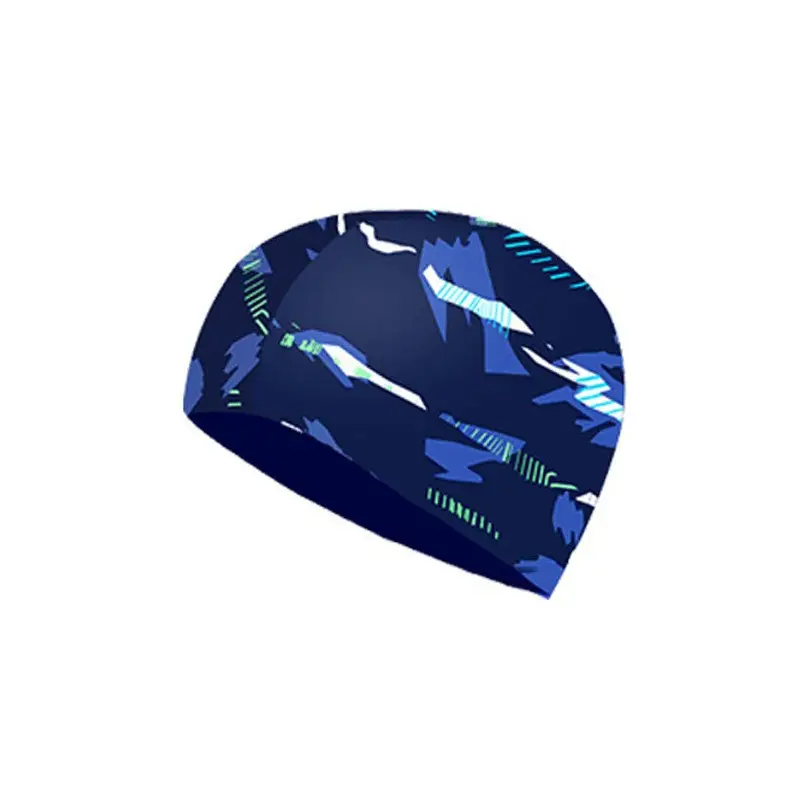 Youyou swimming cap unisex solid color large long hair comfortable head imitation shark skin cloth cap swimming cap wholesale